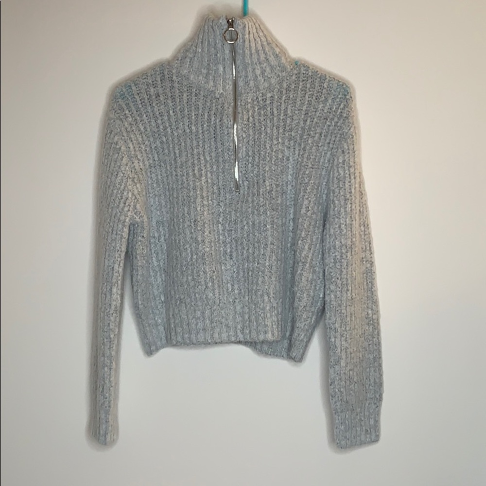 Grey Sincerely Jules Cropped Sweatshirt